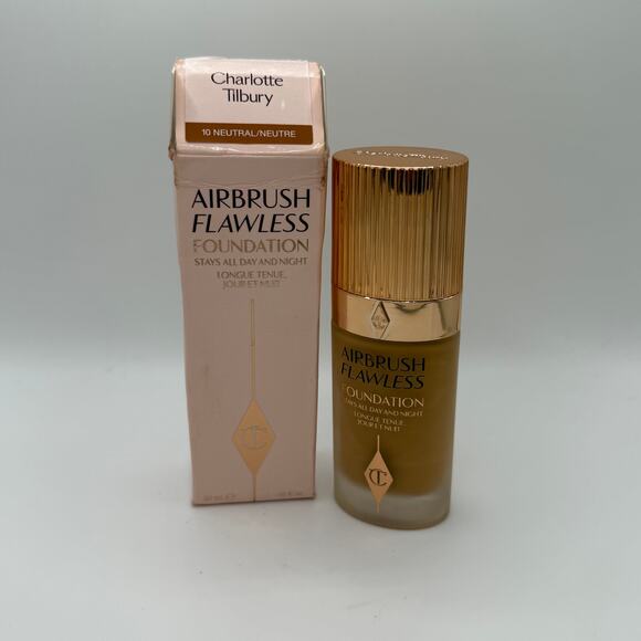 Charlotte Tilbury Airbrush Flawless Foundation 10 Neutral 30ml for Women's - Picture 7 of 9